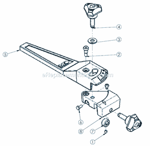 Assy Rip Guide Diagram and Parts List for TX3  Barranca Diamond Tile Saw